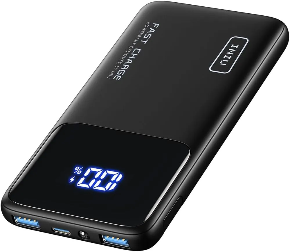 INIU Portable Charger, Slimmest Fast Charging 10000mAh USB C in/Out Power Bank, 22.5W PD3.0 QC4  Battery Pack, Portable Phone Charger for iPhone 16 15 14 13 12 Pro Samsung S22 S21 Google AirPods iPad