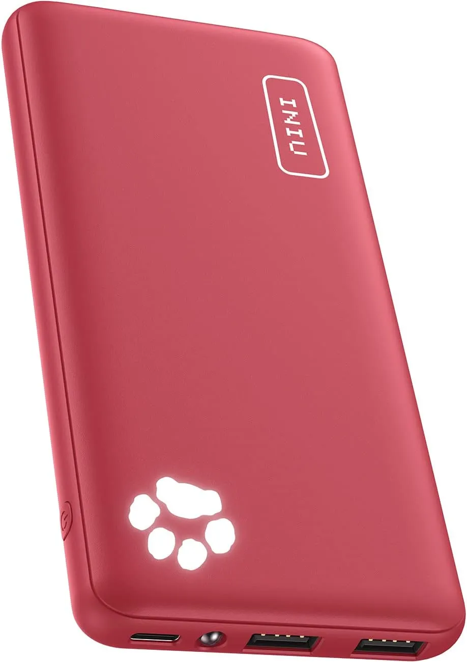 INIU Portable Charger, USB C Slimmest Triple 3A High-Speed 10000mAh Phone Power Bank, Flashlight External Battery Pack Compatible with iPhone 16 15 14 13 12 11 X Samsung S21 S20 Google LG iPad, etc