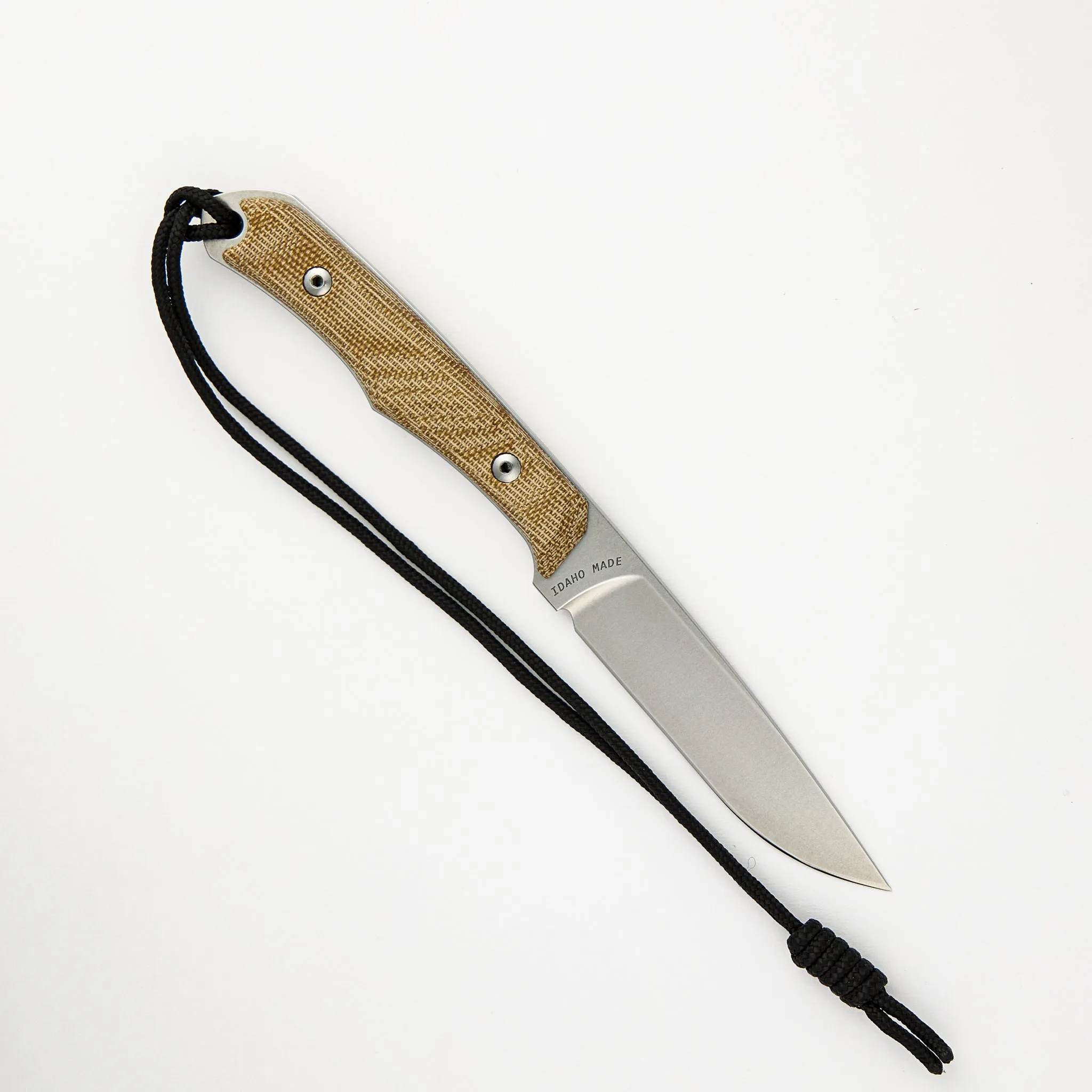 INYONI NATURAL CANVAS MICARTA FIXED BLADE