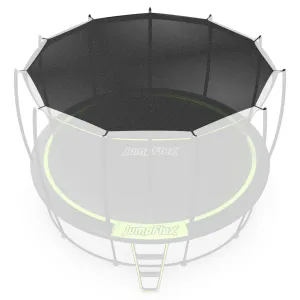 JumpFlex SMARTSHADE Soft Outdoor Trampoline Shade Canopy Cover for Sun Protection, Compatible with Hero 15' Model ONLY, Trampoline NOT Included, Black
