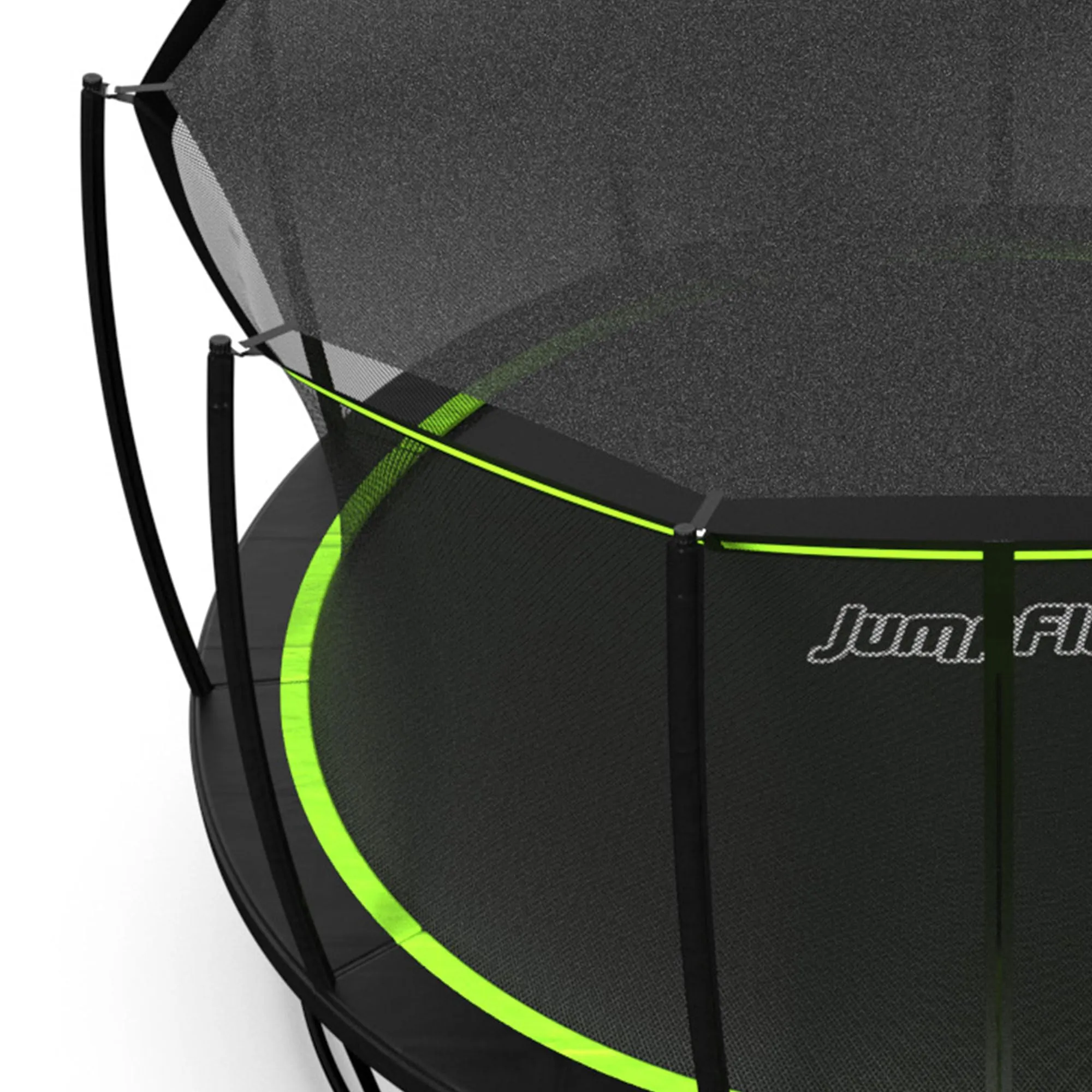 JumpFlex SMARTSHADE Soft Outdoor Trampoline Shade Canopy Cover for Sun Protection, Compatible with Hero 15' Model ONLY, Trampoline NOT Included, Black