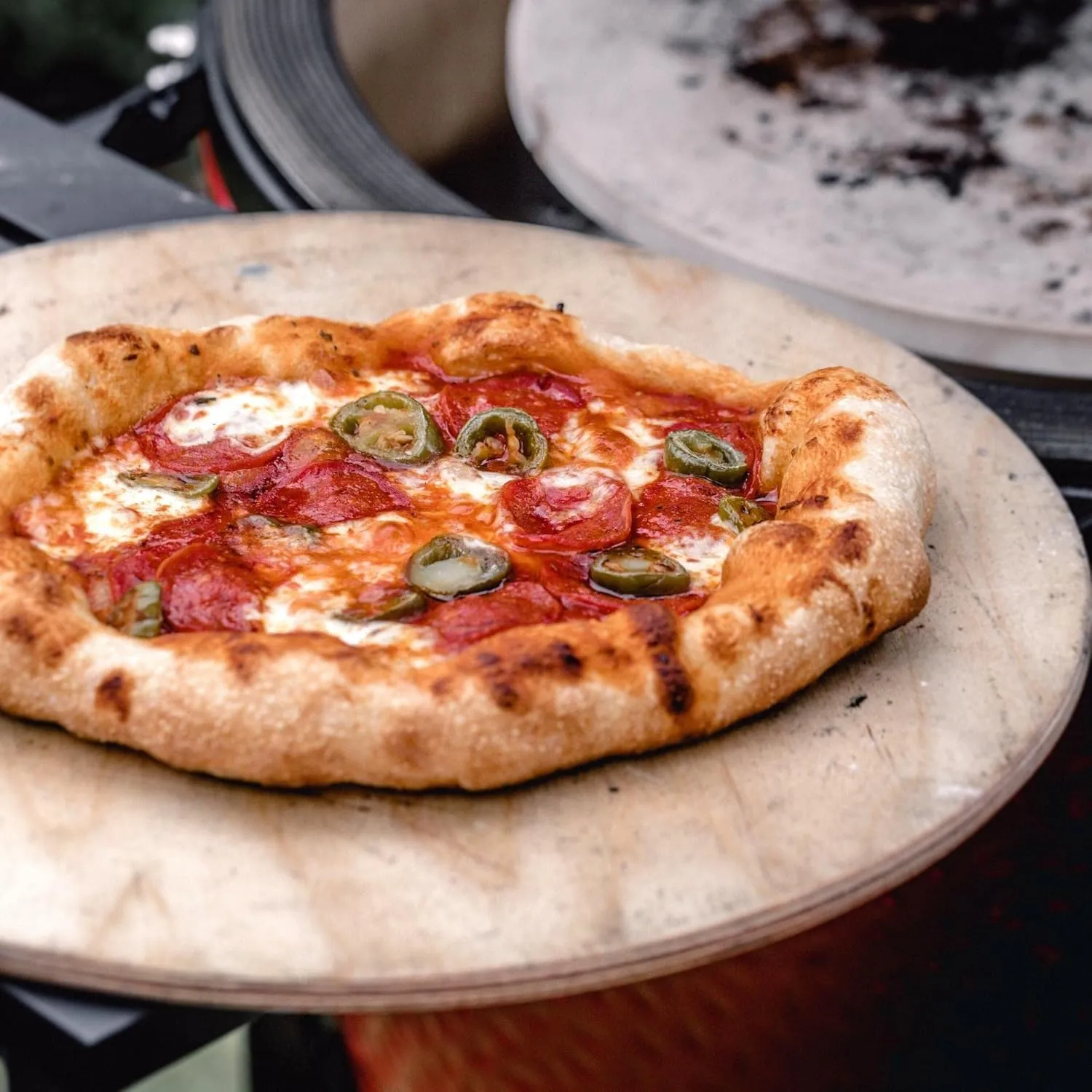Kamado Joe 15-inch Ceramic Pizza Stone for Brick-Oven Style Pizza Compatible with Kamado Joe Classic Joe 18-inch Charcoal Grill and Smokers, Model KJ-PS23