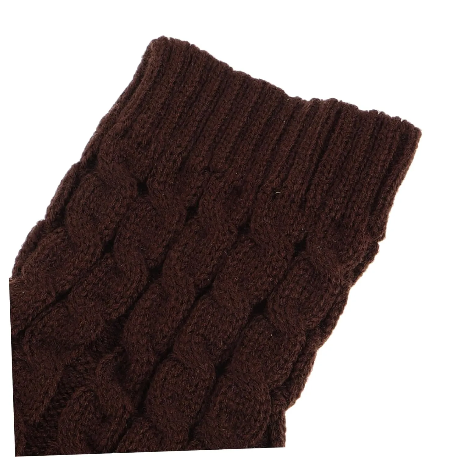 KESYOO 1 Pair Heated Cable Knit Leg Warmers for Men and Women Cozy Winter Boot for Outdoor Cycling and Hiking Stylish Functional Design for Cold Weather Adventures