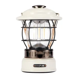 KickAss Vintage Camping Lantern - White