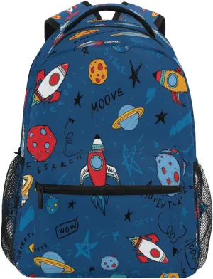 Kigai Space Craft Travel Backpack for Men and Women Lightweight College Laptop Backpack Business Computer Bag Shoulder Bag Casual Daypack