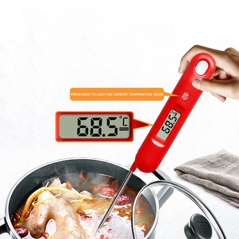 Kitchen Cooking Foldable Digital Instant Read Meat Thermometer
