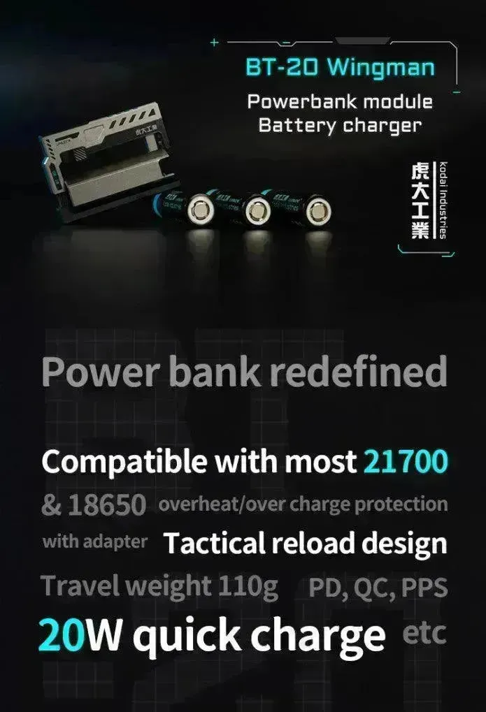 Kodai BT-20 Rechargeable Battery Power Bank