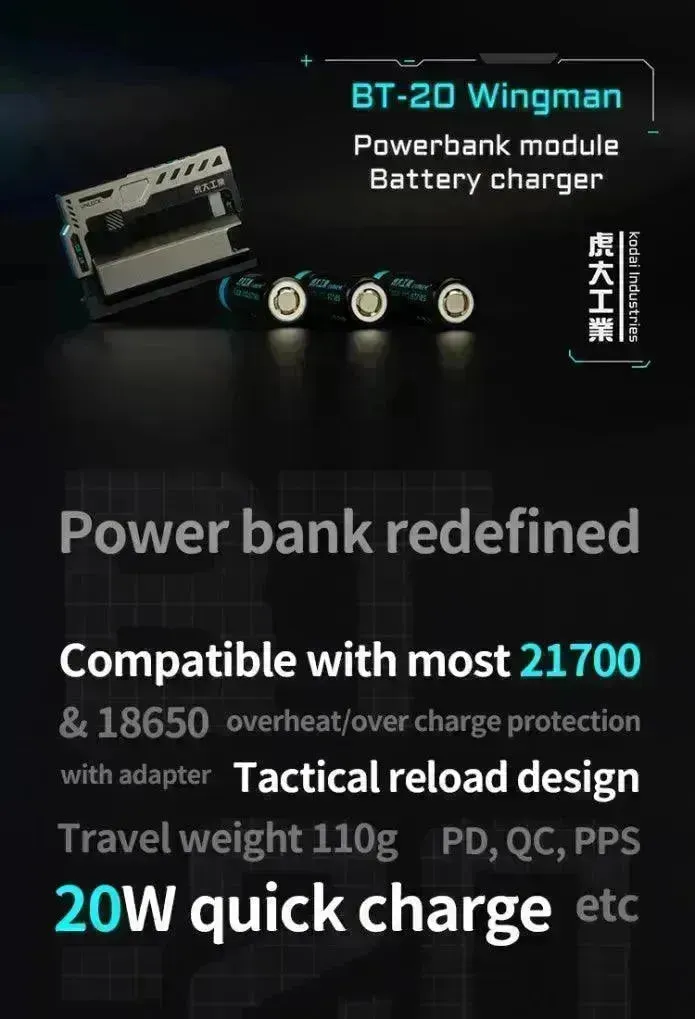 Kodai BT-20 Rechargeable Battery Power Bank