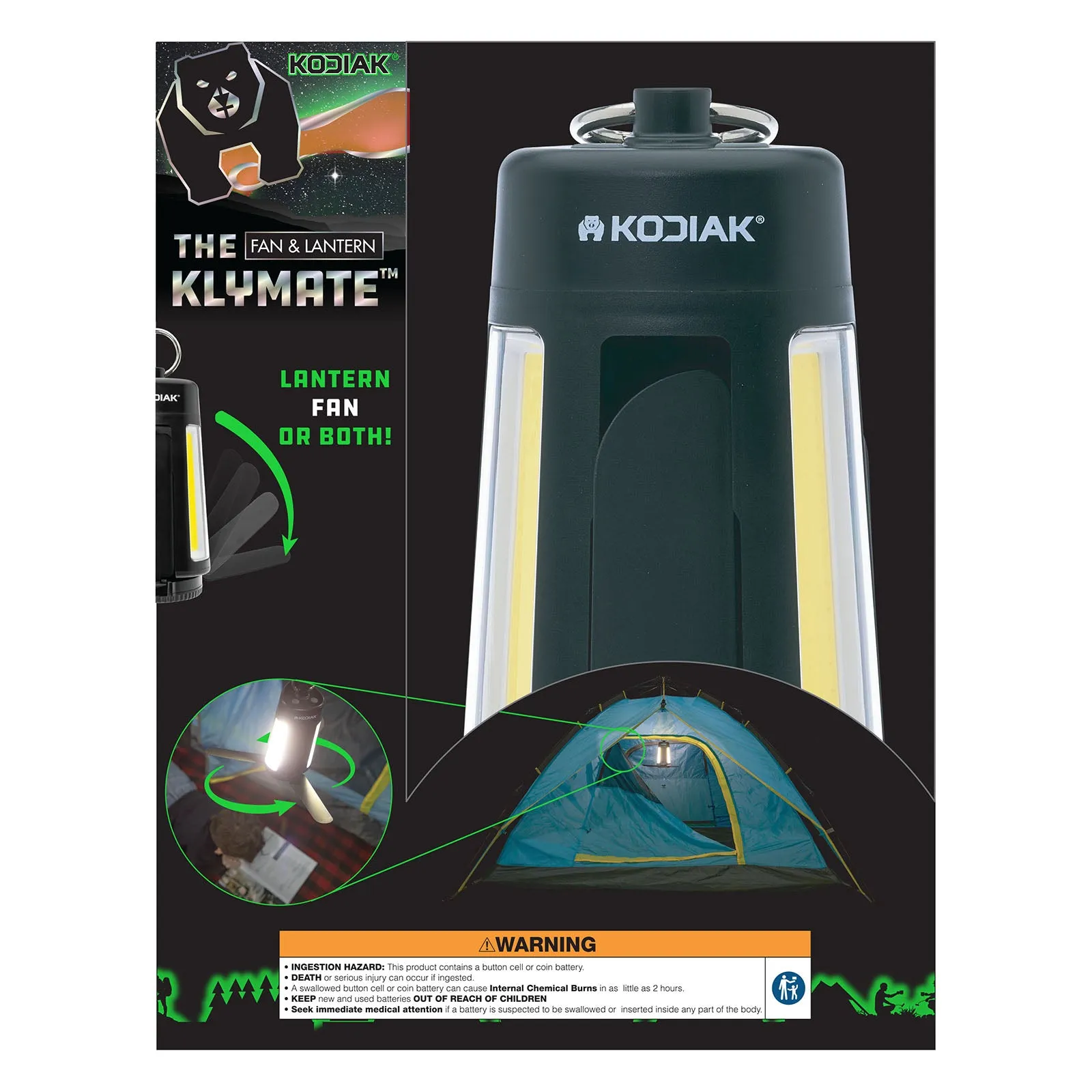 Kodiak Klymate Rechargeable Combination Fan Lantern