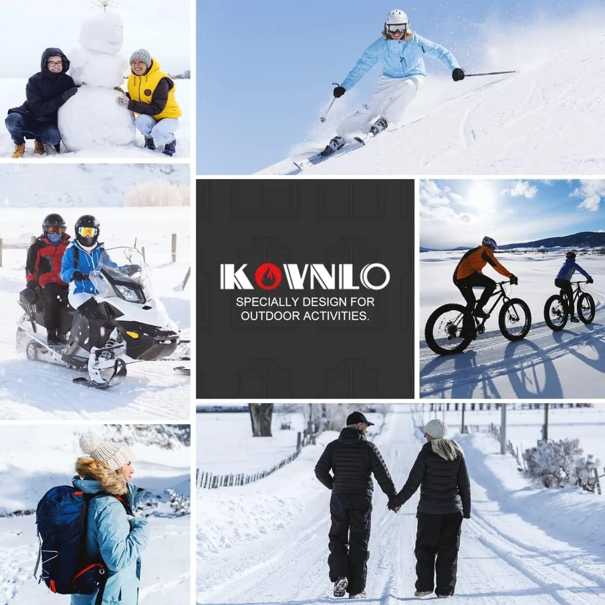 KOVNLO Womens Heated Vest, 4 in 1 Smart Controller, Lights-out Design, Lightweight Heating Vest (Battery Pack Not Included)