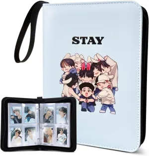Kpop Photocard Binder Cute Cartoon 400 Pockets Photocard Holder Book with Sleeves Photo Album for Lomo Cards