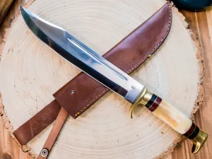 Large Bowie Knife with Bone Handle