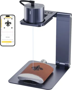 LaserPecker LP1 Pro Laser Engraver for Beginners, Mini Diode Wood Leather Felt Laser Engraver Portable Small Laser Engraving Machine, Suit Set with Laser Safety Glasses   Auto-focus Stand