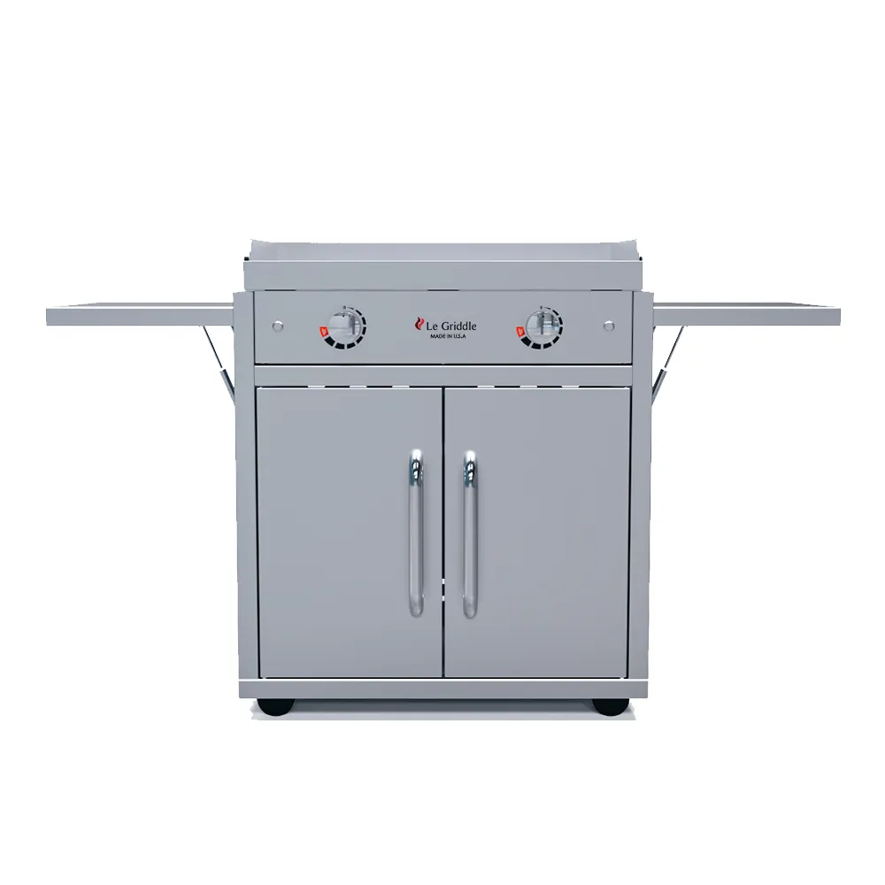 Le Griddle - Dual Burner Griddle w/ Cart GFE75 CK/GFE75 LP CK