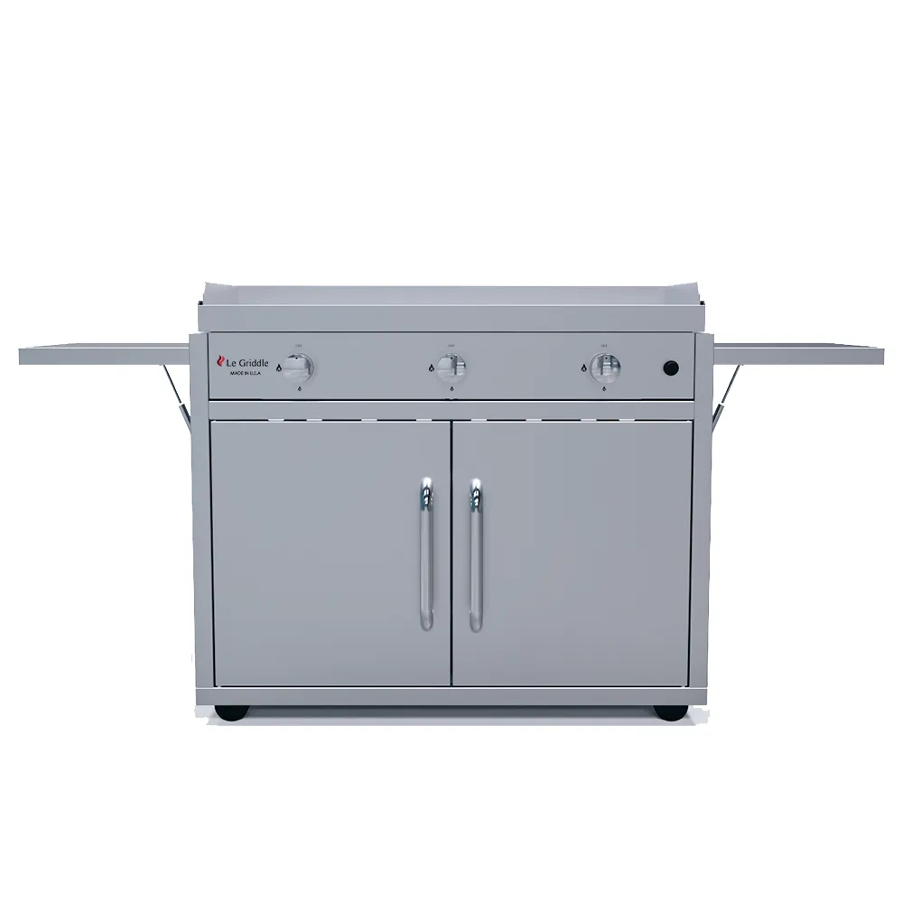 Le Griddle - Triple Burner Griddle w/ Cart - Natural Gas GFE105 CK
