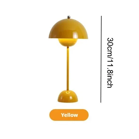 LED Table Lamp Touch Dimmable, USB Rechargeable Modern Lantern for Room Decor