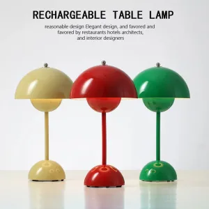 LED Table Lamp Touch Dimmable, USB Rechargeable Modern Lantern for Room Decor