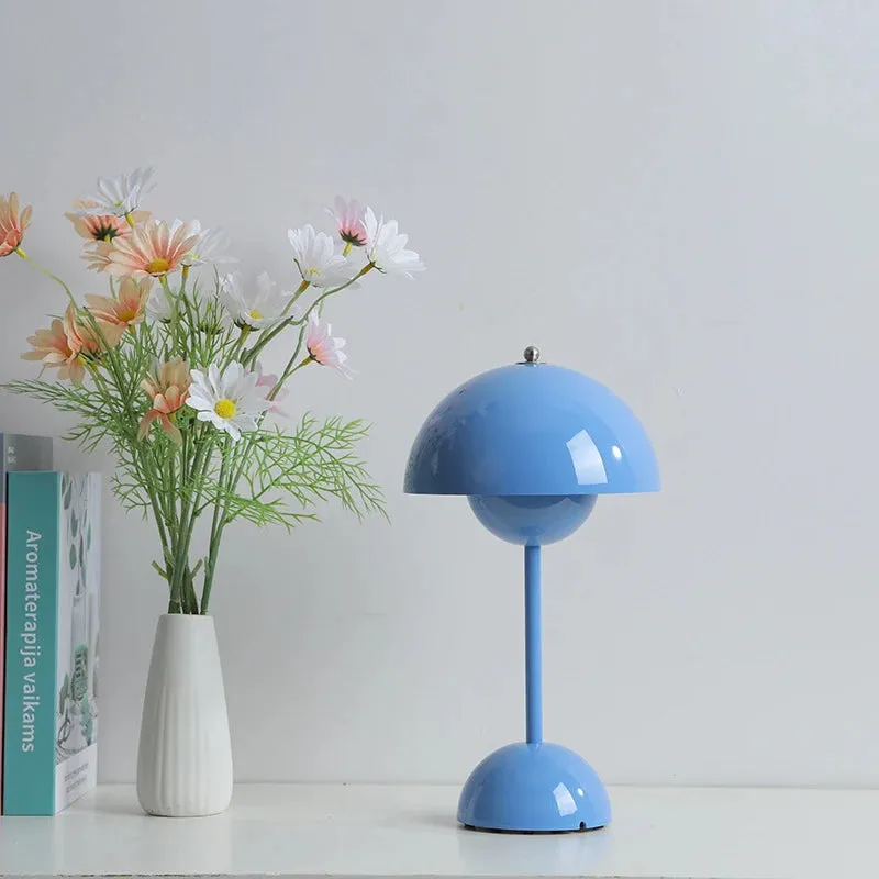LED Table Lamp Touch Dimmable, USB Rechargeable Modern Lantern for Room Decor