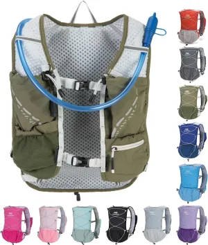 Lightweight Running Vest for Women and Men Hydration Backpack Pack with 1.5L Water Bladder Bag Running Gear Accessories for Hiking Trail Cycling Marathon