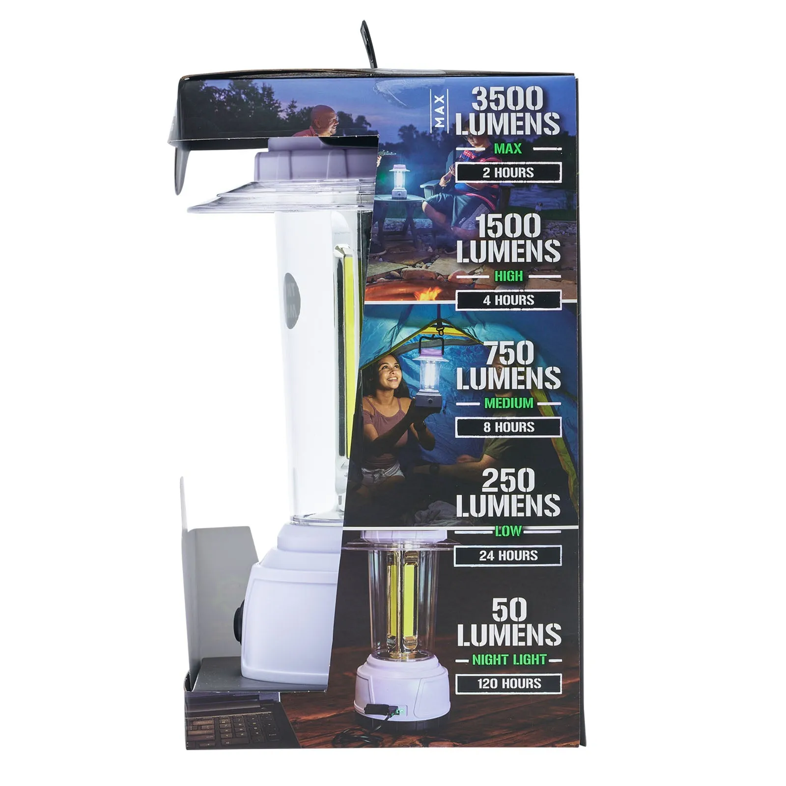 LitezAll 3500 Lumen Rechargeable Lantern with Power Bank