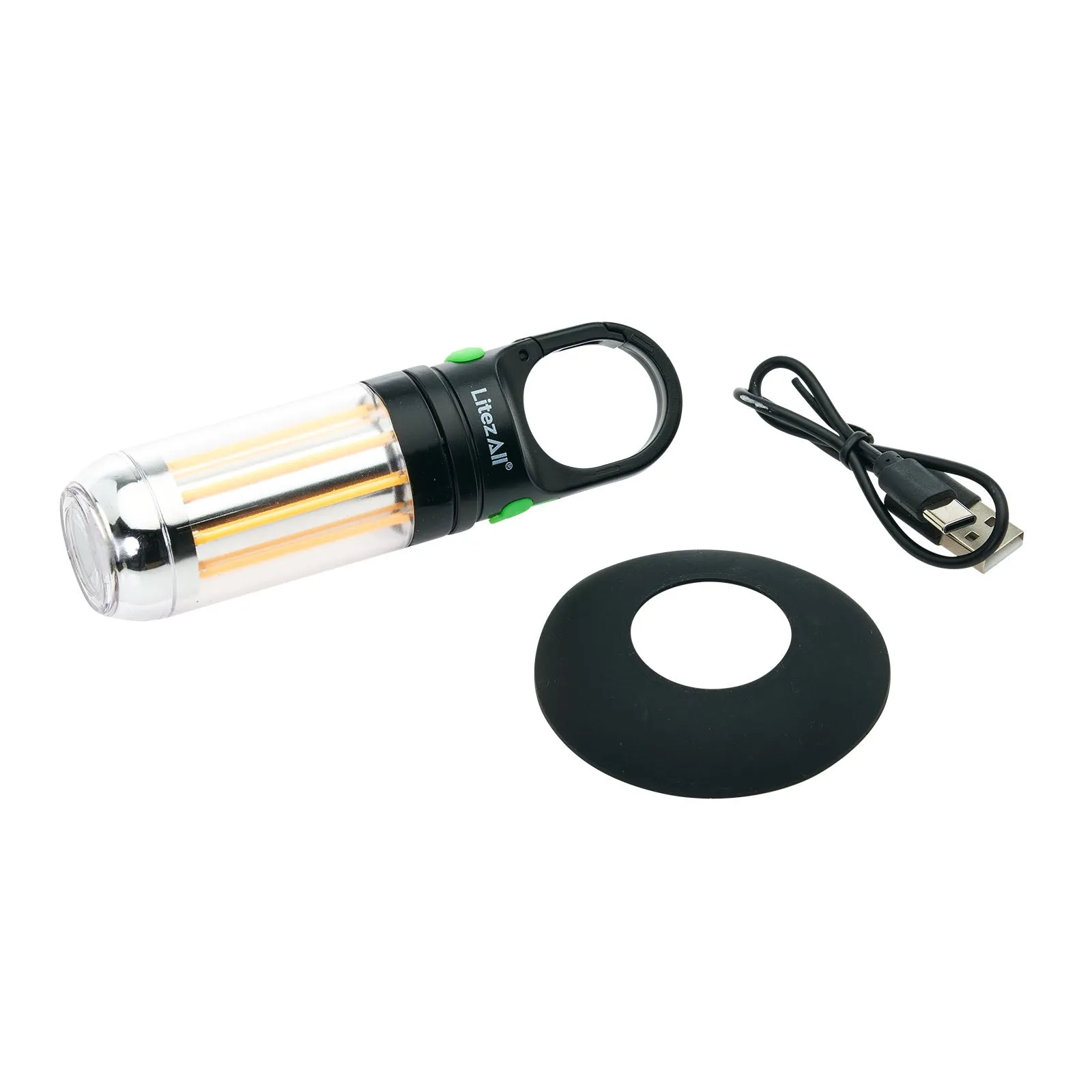 LitezAll Mini Rechargeable Lantern with Flashlight