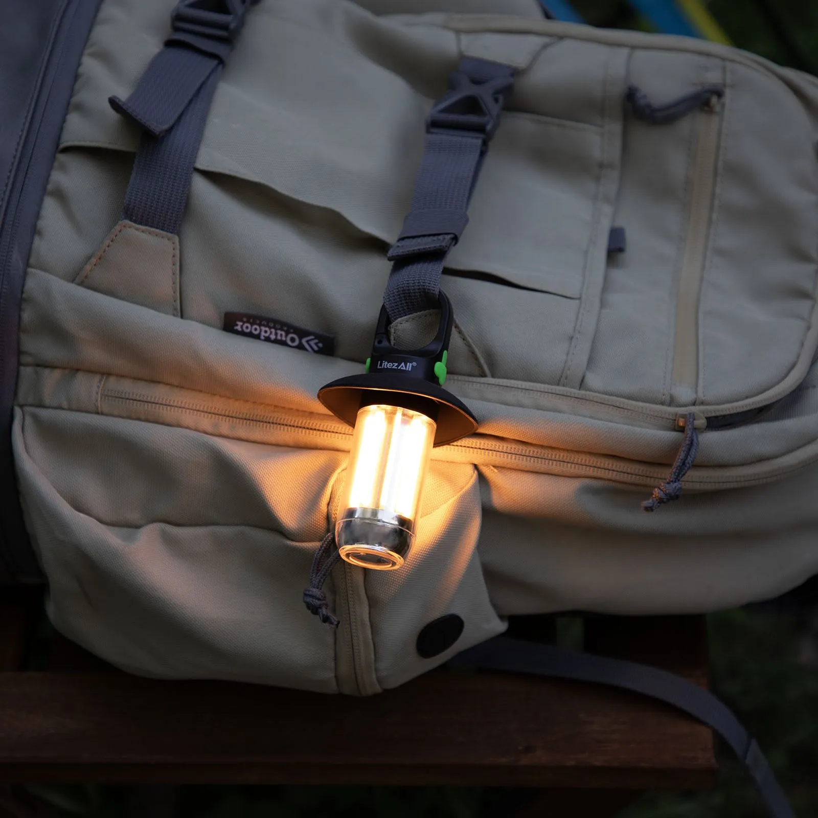 LitezAll Mini Rechargeable Lantern with Flashlight