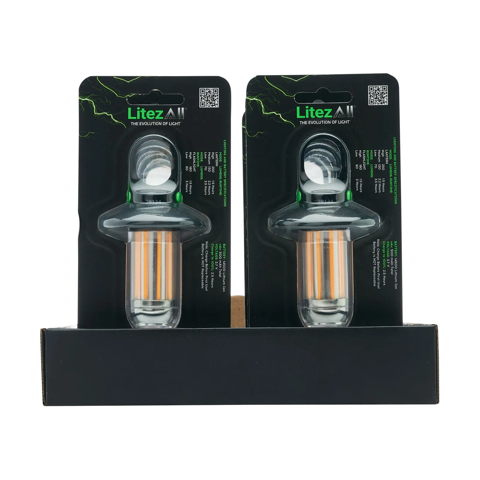 LitezAll Mini Rechargeable Lantern with Flashlight