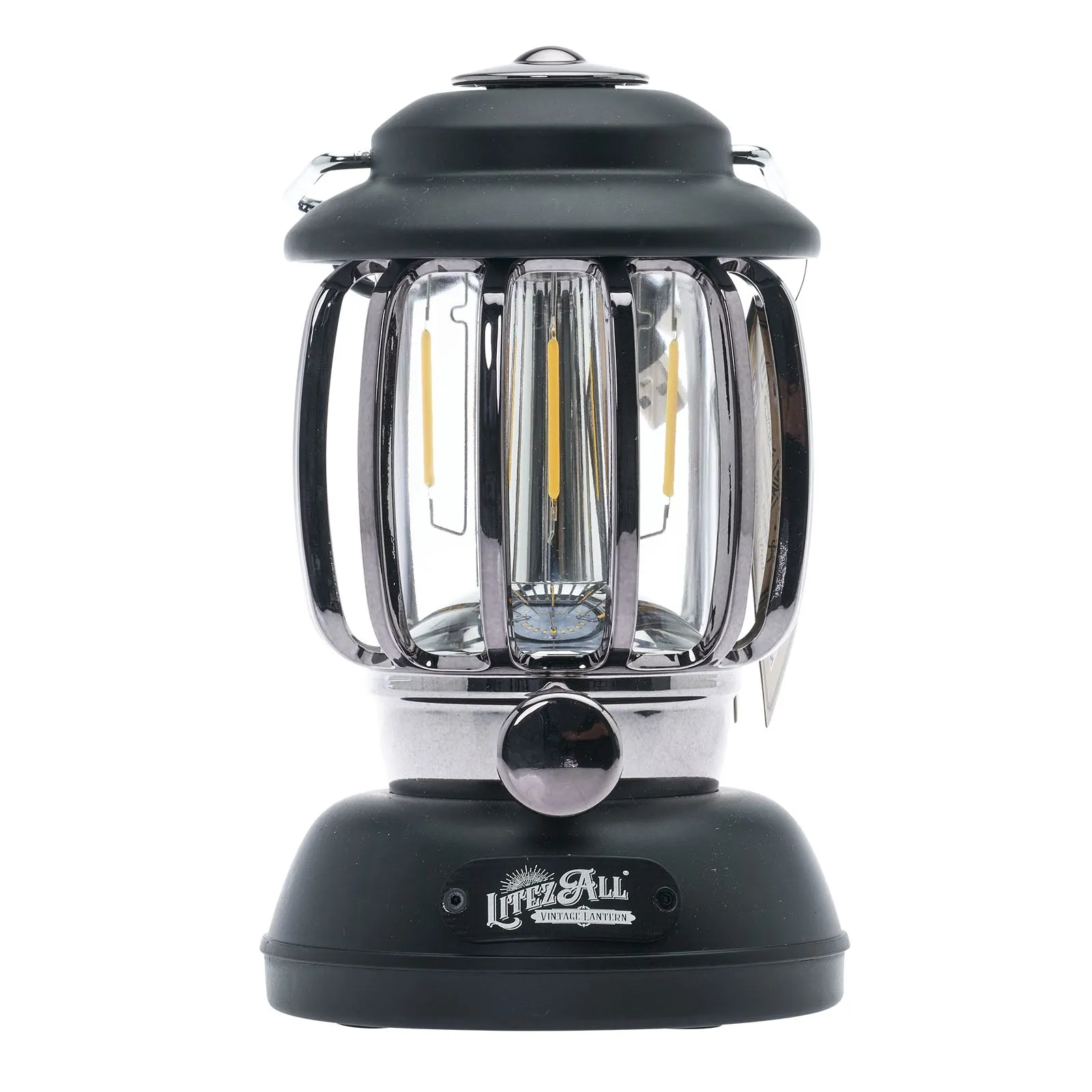 LitezAll Ole '92 Rechargeable and Battery Powered Camping Lantern with Dimmer