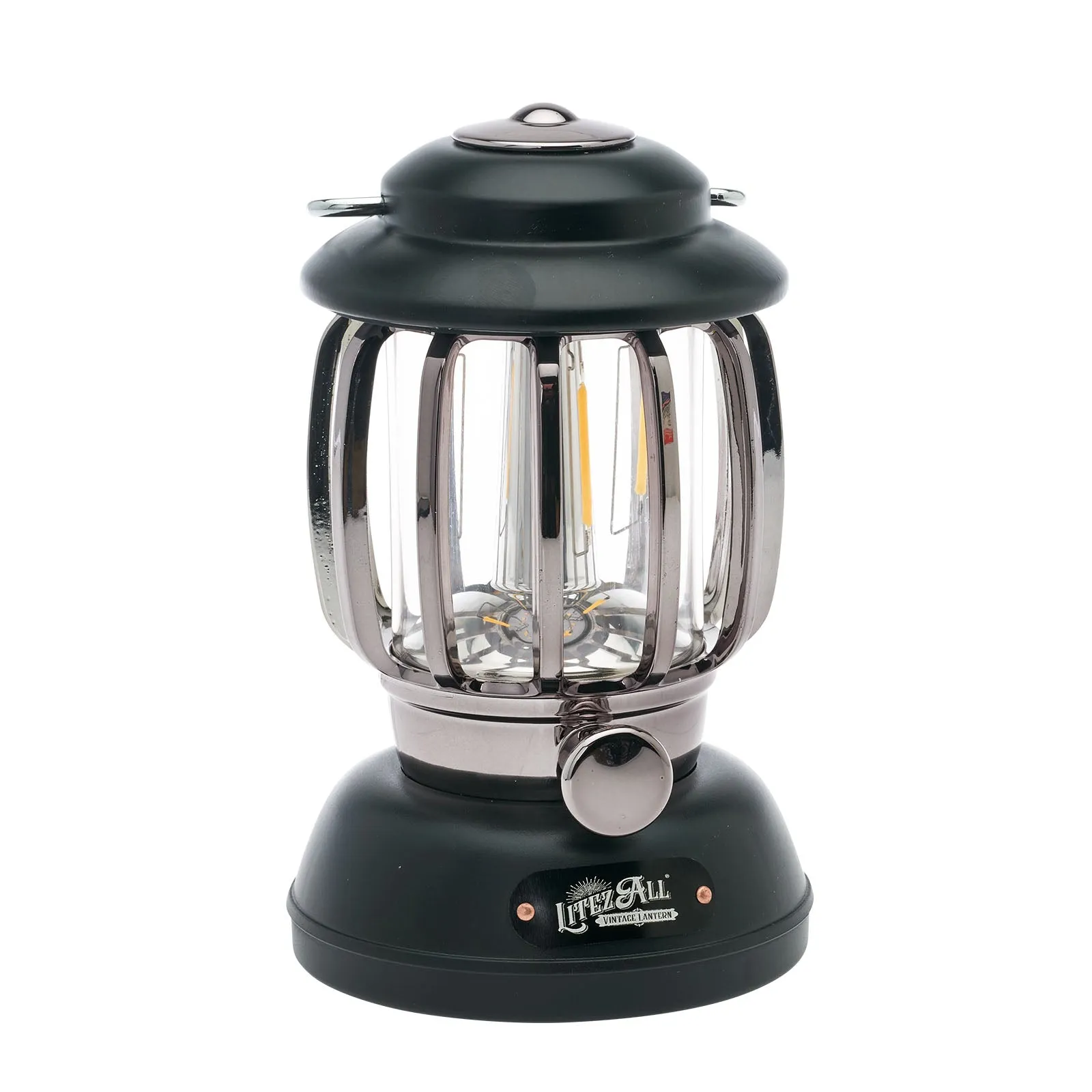LitezAll Ole '92 Rechargeable and Battery Powered Camping Lantern with Dimmer