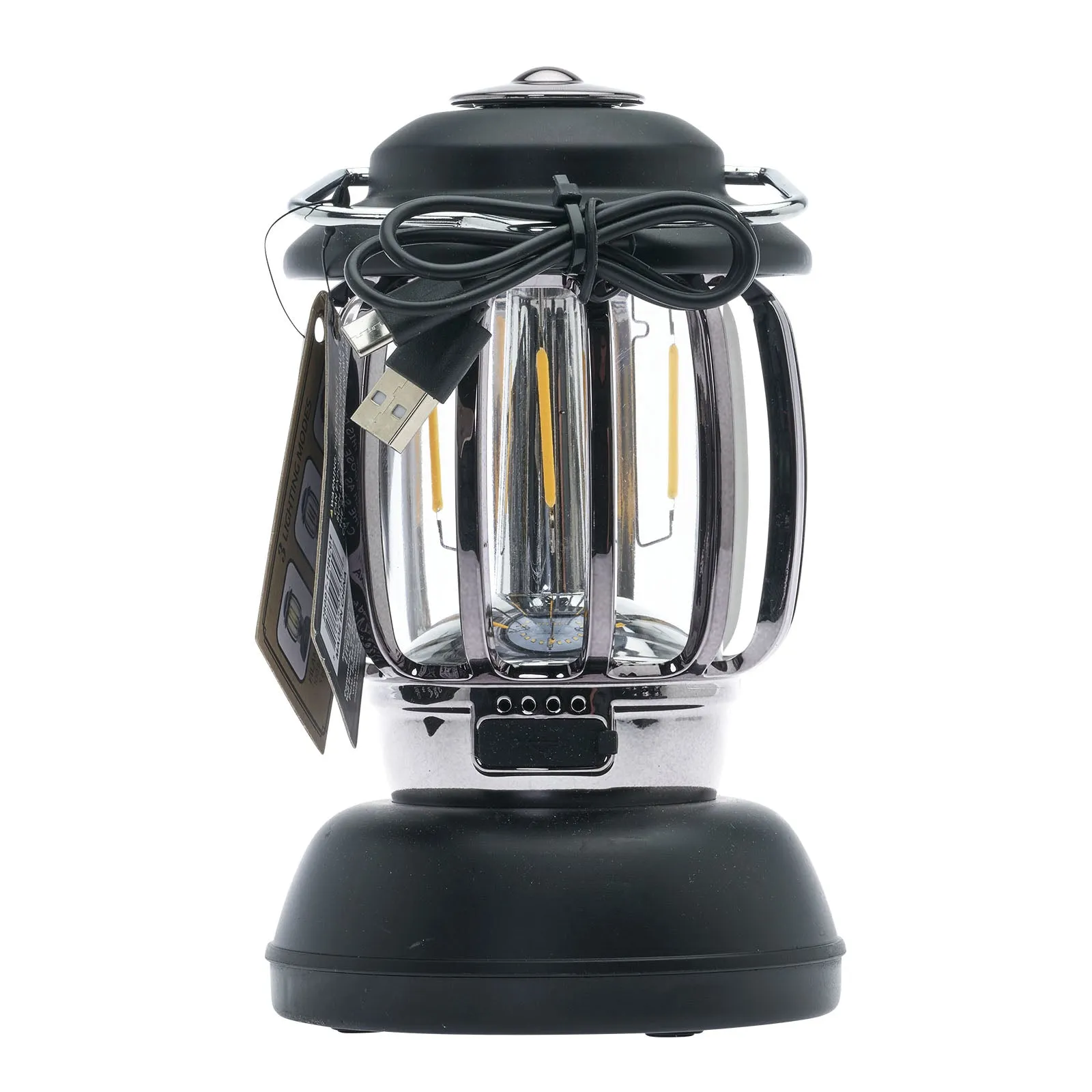 LitezAll Ole '92 Rechargeable and Battery Powered Camping Lantern with Dimmer