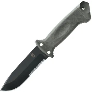 LMF II, Infantry Green GFN Handle, Black ComboEdge w-Sheath