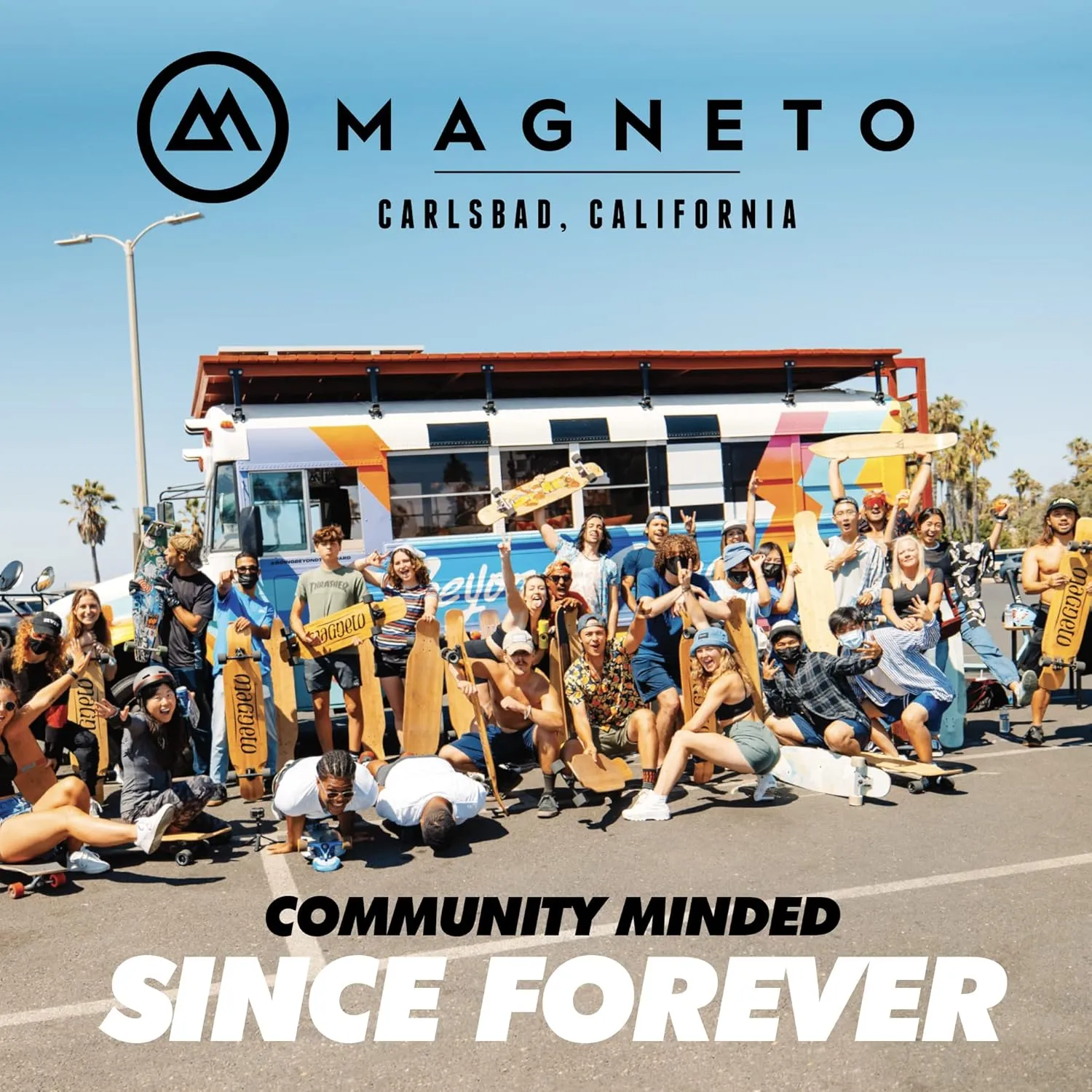 Magneto Complete Skateboard | 27.5" x 7.5" | Canadian Maple Wood | 60 MM Urethane Wheels | Double Kick Concave Deck | Kids Skateboard Cruiser Skateboards | Skateboard for Beginners, Teens & Adults
