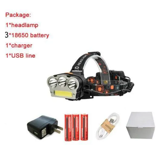 Maimu 3 Led headlamp Hunting Red light Fishing USB headlight Mobile charge head light  18650 battery flashlight head torch M04