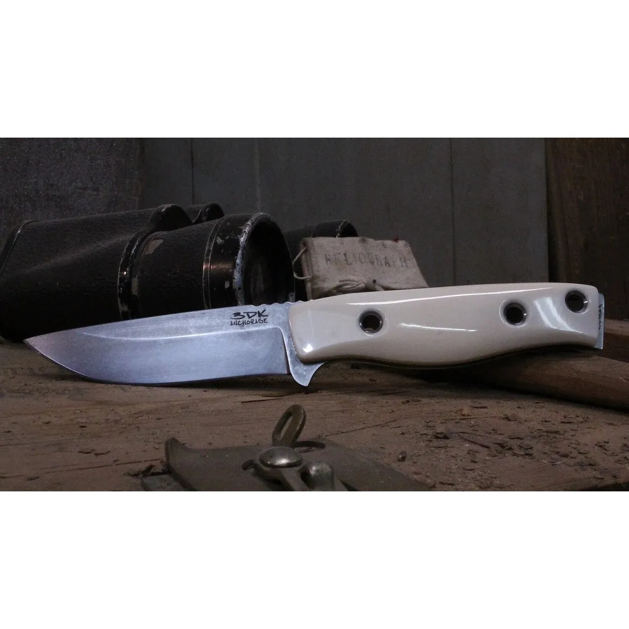 M.A.K. 4" Fixed Drop Point - Natural Handles