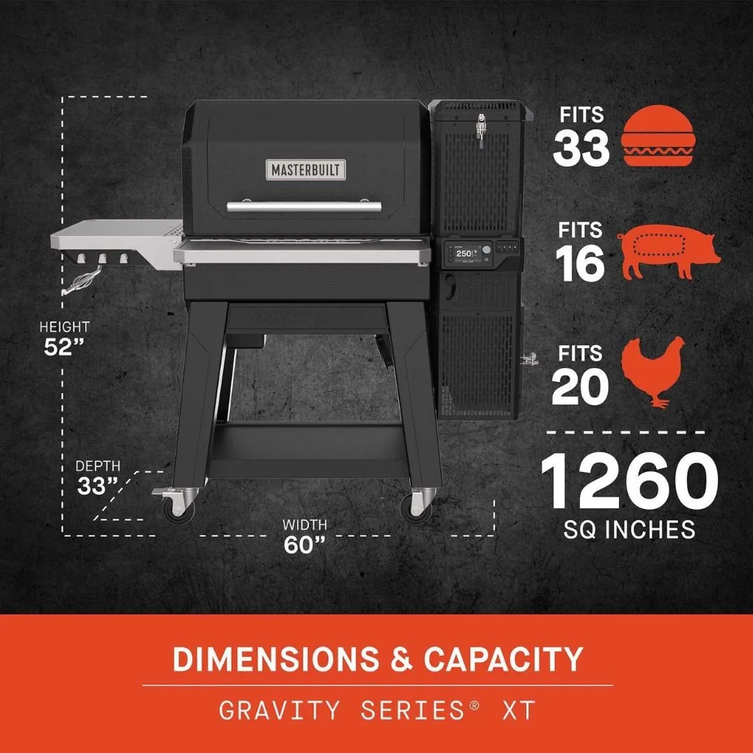 Masterbuilt Gravity Series® XT Digital Charcoal Grill   Smoker - MB20041223