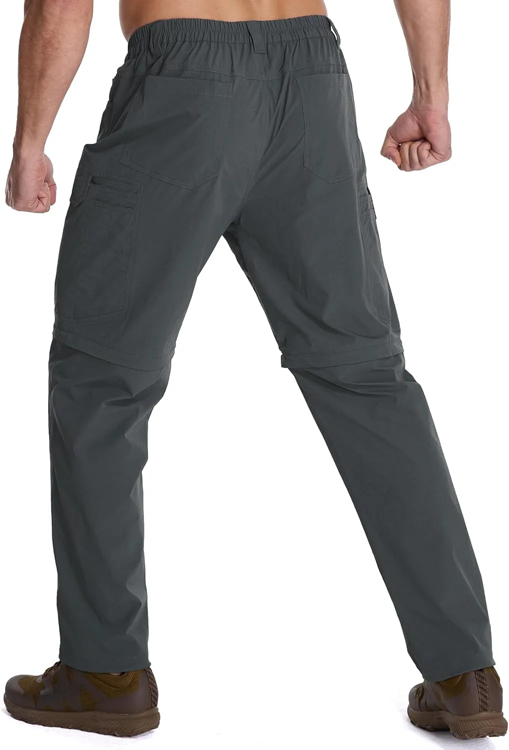 Mens Hiking Pants Convertible Lightweight Quick Dry Zip Off Waterproof Outdoor Travel Fishing Hunting Pants