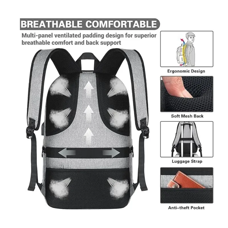 Men's Large Laptop backpack 19"