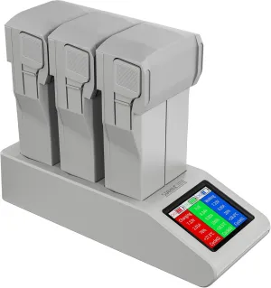 Mini 4 Pro Battery Charging Hub for DJI Mini 4 Pro/Mini 3 Pro/Mini 3 Drone Accessory, Two-Way LED Display Charging Hub for DJI Battery (Charge 3 Batteries)