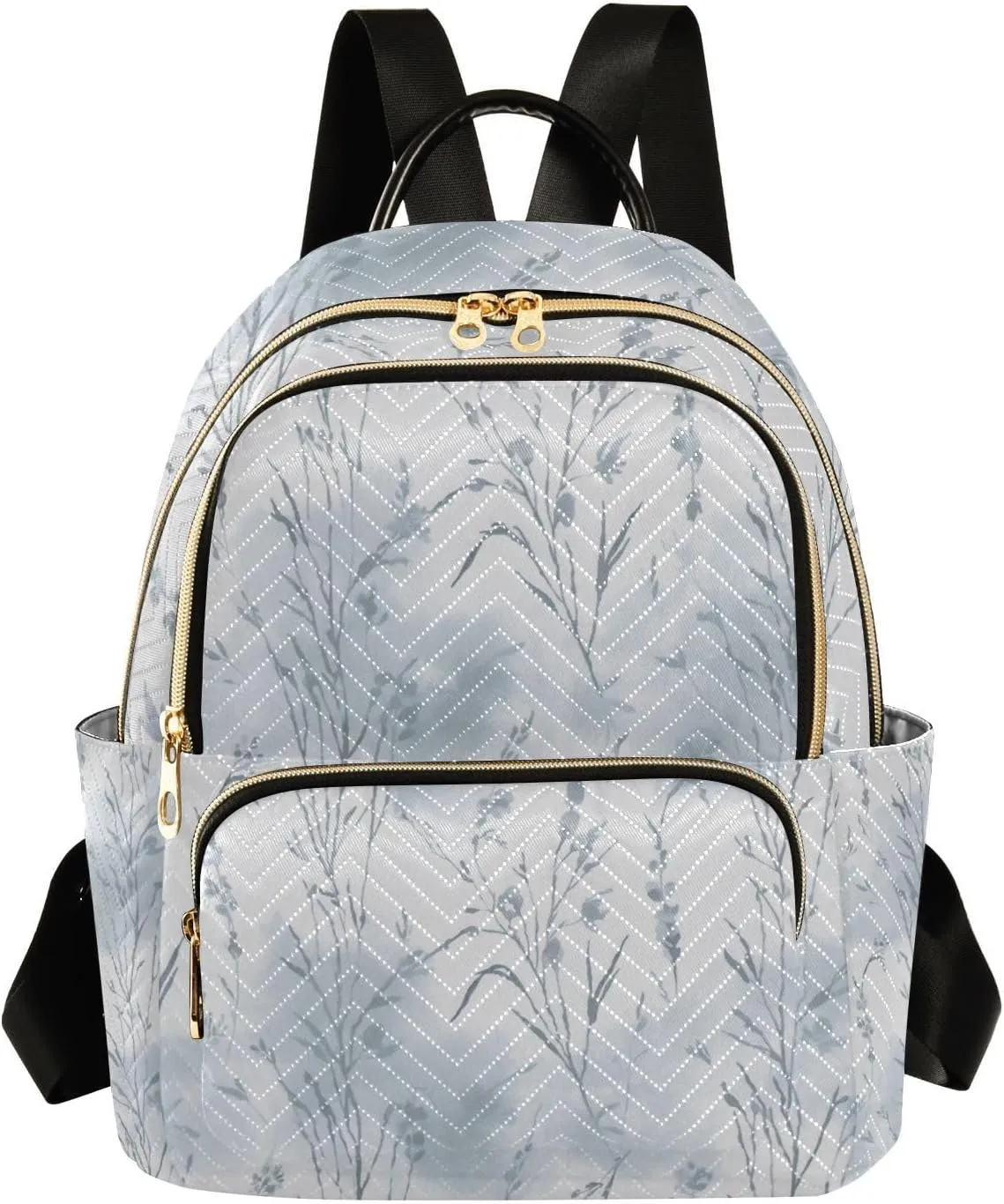 Mini Backpack for Women Wispy Wildflower Mini Backpack Purse Lightweight Small Daypack, 8.5L