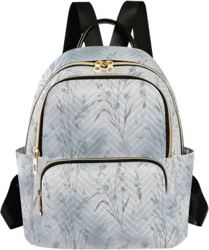Mini Backpack for Women Wispy Wildflower Mini Backpack Purse Lightweight Small Daypack, 8.5L