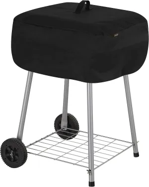 Modern Leisure 2974 Basics Walk-A-Bout Charcoal Grill Cover (21.5 L x 21.5 D x 14.5 H inches) Water-Resistant, Black