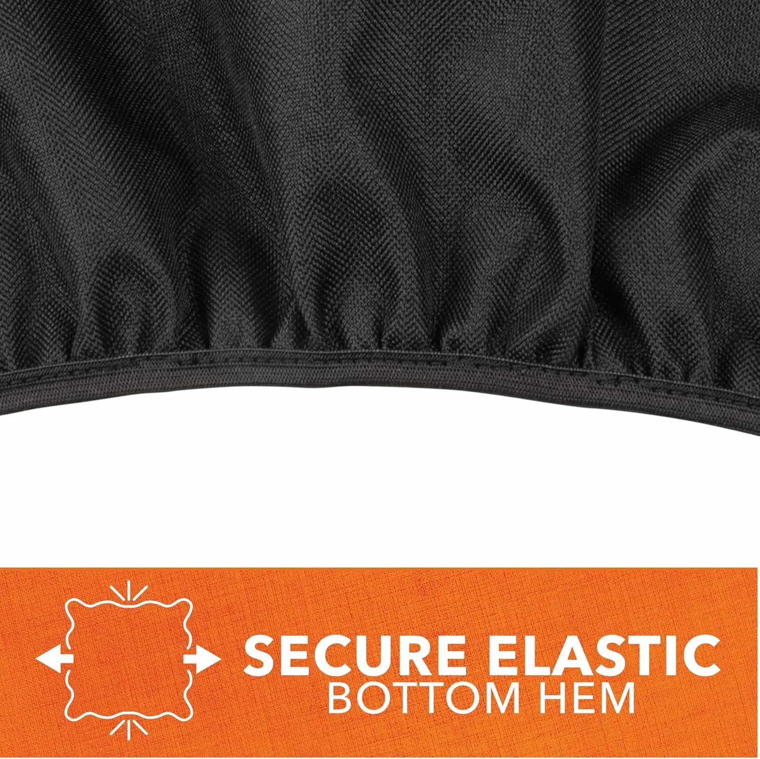 Modern Leisure 2974 Basics Walk-A-Bout Charcoal Grill Cover (21.5 L x 21.5 D x 14.5 H inches) Water-Resistant, Black