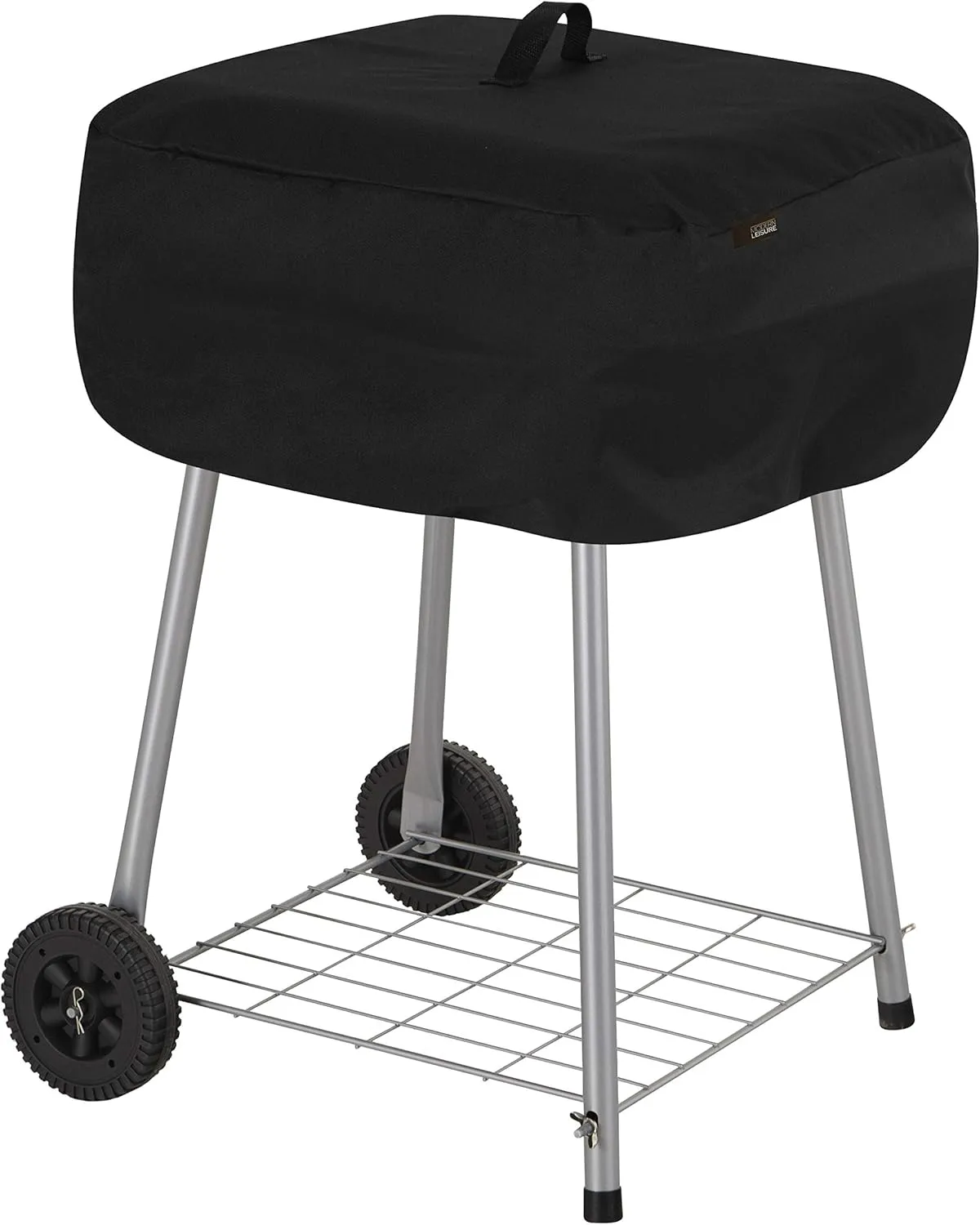 Modern Leisure 2974 Basics Walk-A-Bout Charcoal Grill Cover (21.5 L x 21.5 D x 14.5 H inches) Water-Resistant, Black