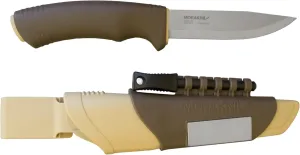 Morakniv Bushcraft Stainless Steel 4.3-Inch Fixed-Blade Survival Knife with Fire Starter and Sharpener