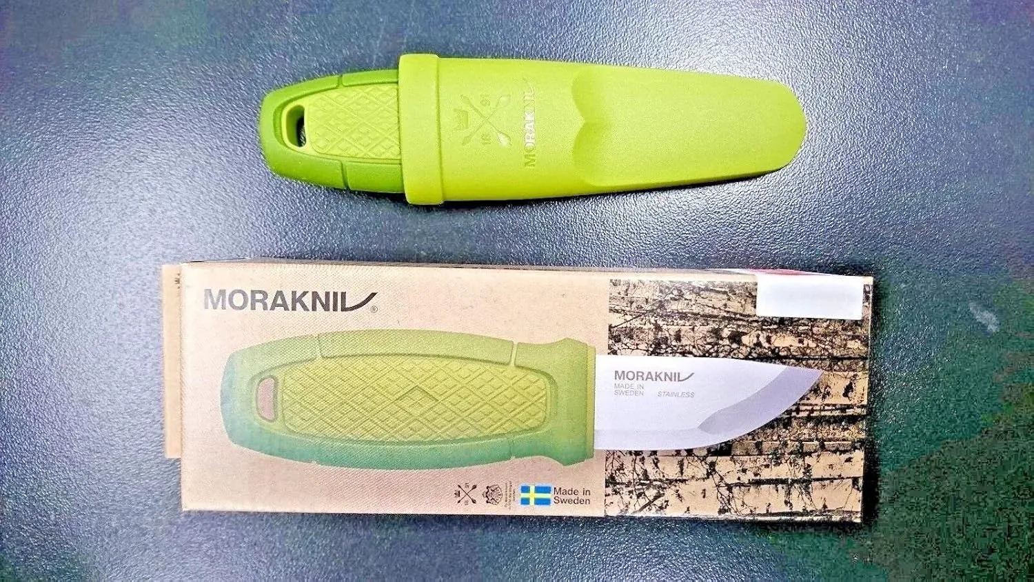 Morakniv Eldris Fixed-Blade Pocket-Sized Knife with Sandvik Stainless Steel Blade and Plastic Sheath 2.2-Inch.