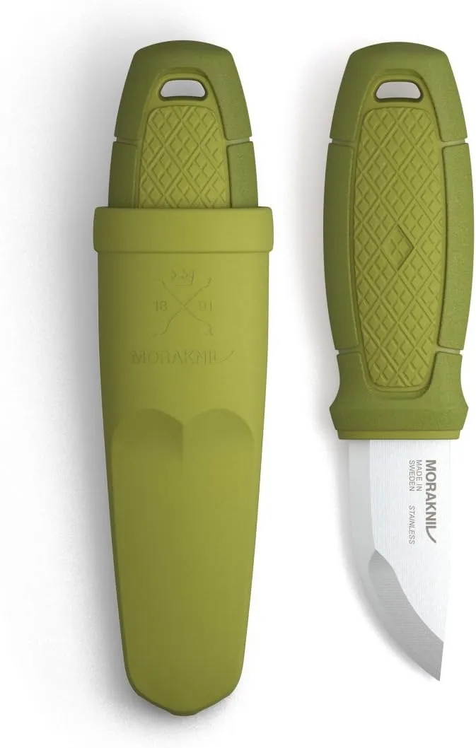 Morakniv Eldris Fixed-Blade Pocket-Sized Knife with Sandvik Stainless Steel Blade and Plastic Sheath 2.2-Inch.