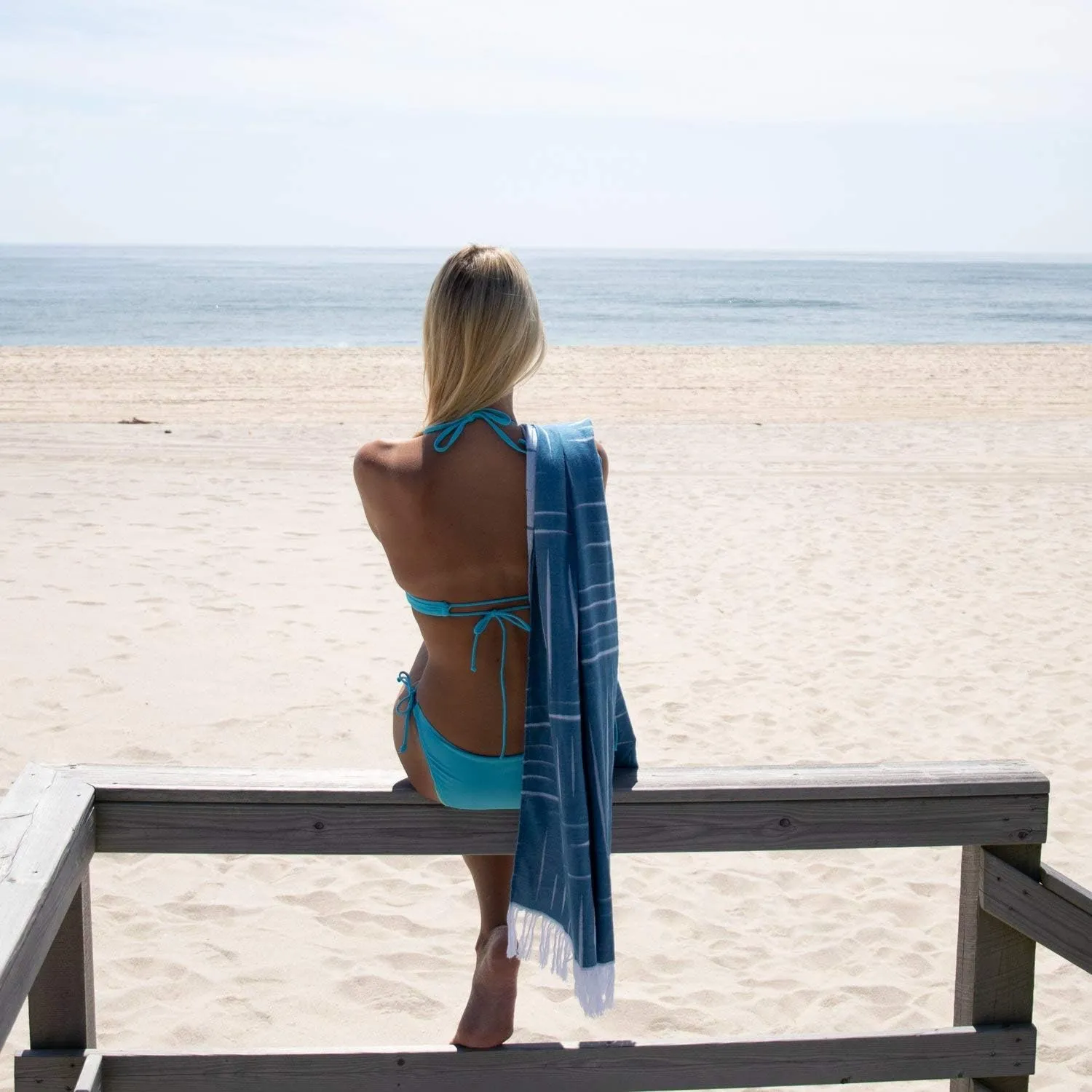 Mosobam Soft Fouta Peshtemal 35X70, Navy, Fall Cacala Fleece Blankets, Luxury Scarf Sarong, Hamam Towel, Lightweight Travel Outdoor Picnic Blanket Throw, Viscose Made from Bamboo - Turkish Cotton