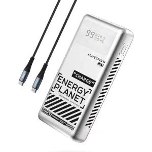 Movespeed Laptop Power Bank 25000mAh 130W Space Silver