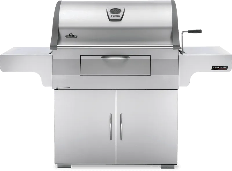 Napoleon Bbq PRO605CSS Charcoal Professional Cart Grill , Stainless Steel , Charcoal