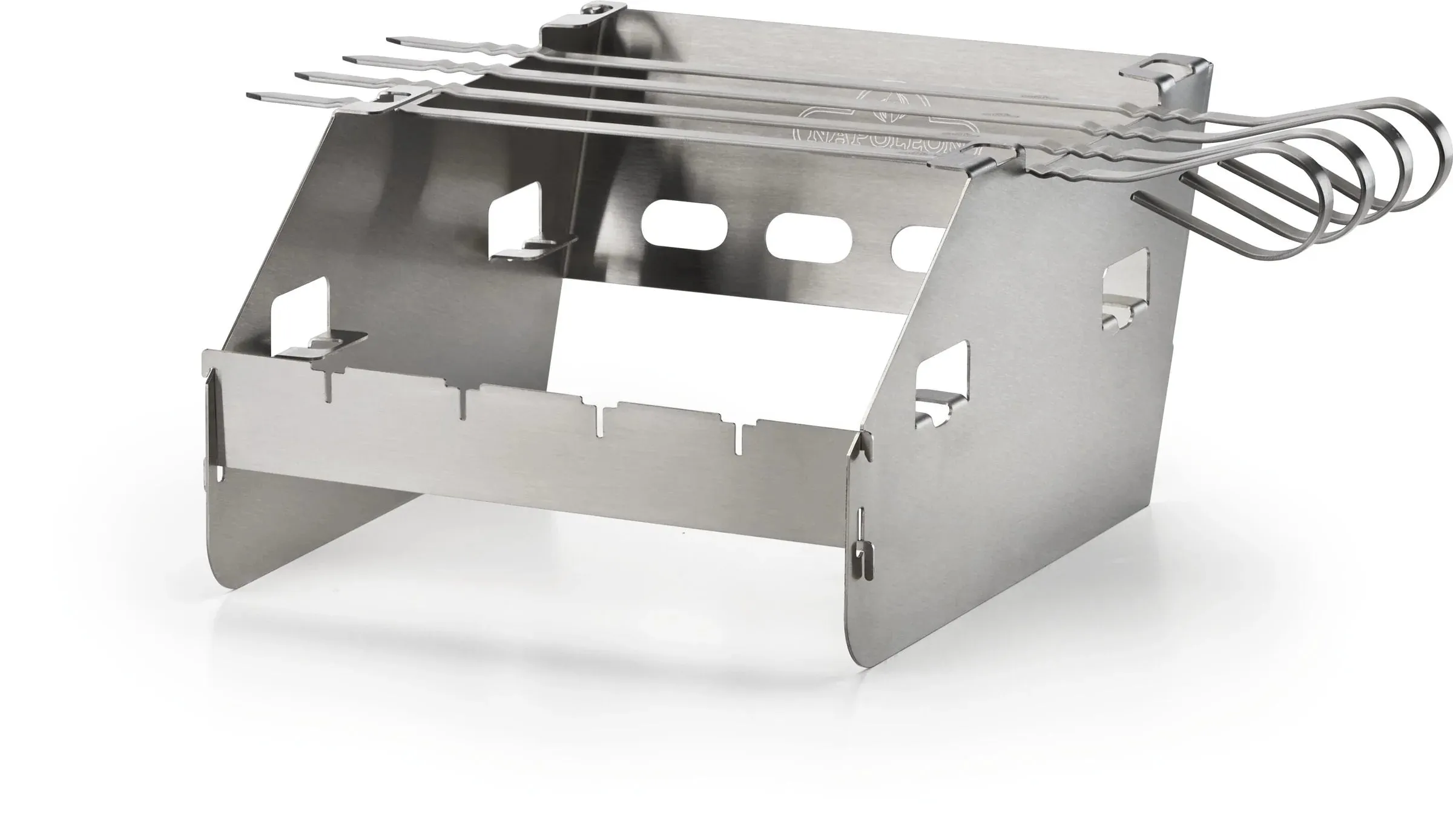 Napoleon Side Burner Windshield with Skewer Rack Small - 71302
